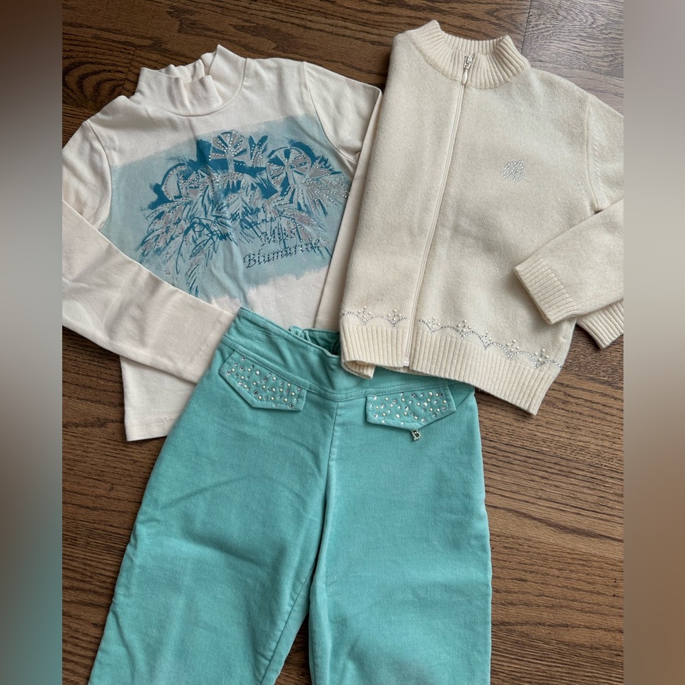 Blumarine Baby 3-piece set.  Size 4 yrs. Like new!!